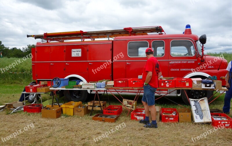 Fire Flea Market Red Used Man