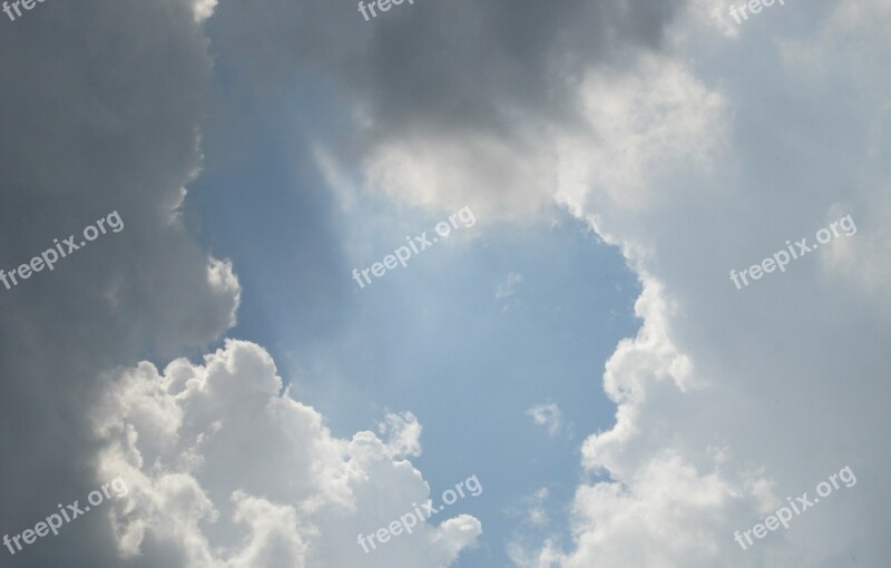 Clouds Sky Heaven Weather Blue