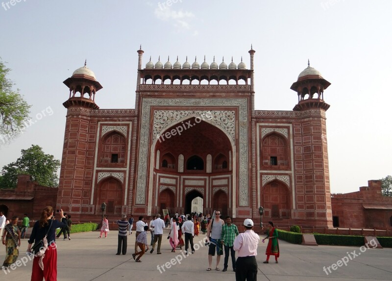 The Great Gate Darwaza-i-rauza Taj Mahal Agra India