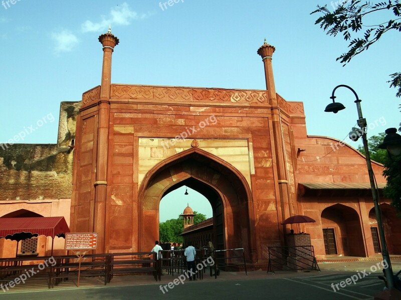 Eastern Gate Taj Mahal Agra Unesco Site India