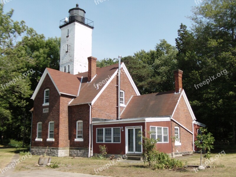 Lighthouse Erie Pa Presque Isle Lake Erie Free Photos