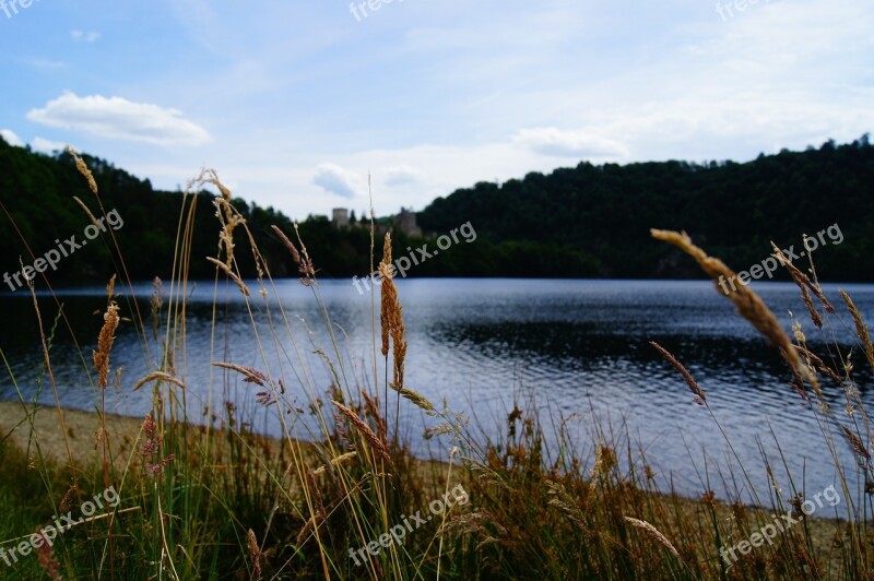 Water Reservoir Lake Grass Nature