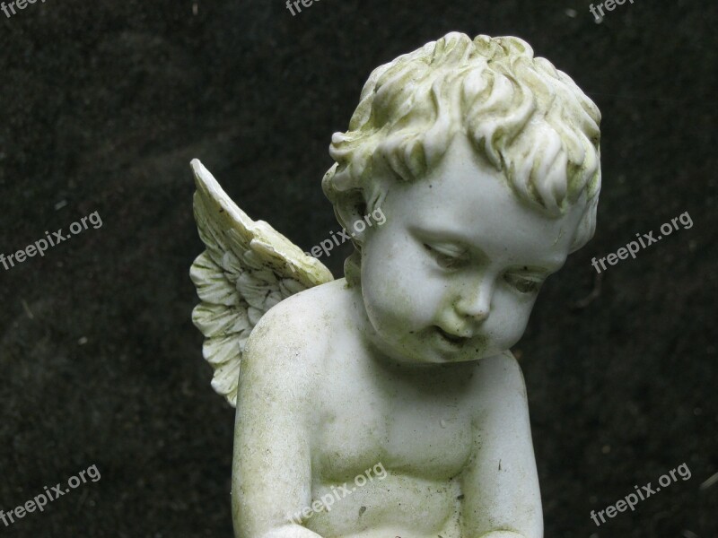 Cherub Cemetery Angel Memorial Tombstone