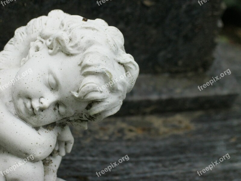 Cherub Cemetery Angel Memorial Statue