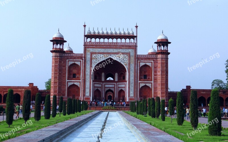 The Great Gate Taj Mahal Darwaza-i-rauza Inside View Agra