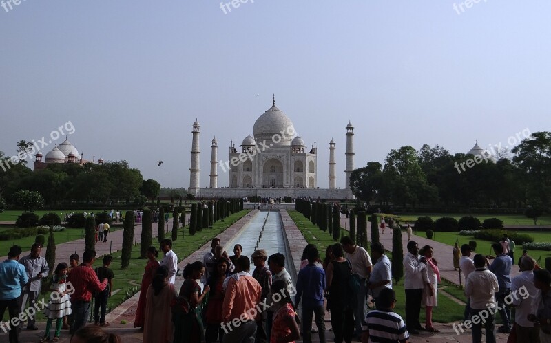 Taj Mahal Unesco Site World Wonder White Marble Monument