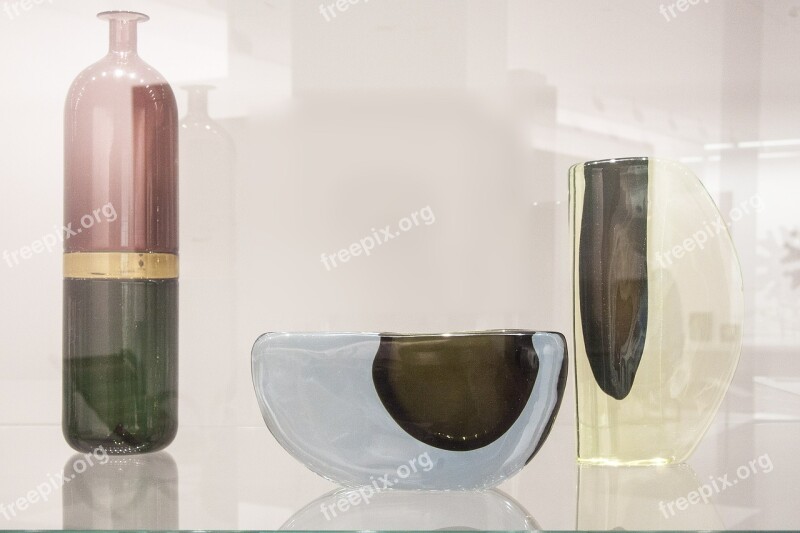 Vases Shell Glass Tappio Wirkkala Helsinki