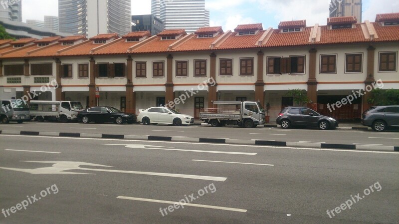 Singapore Building Shophouse Landmark Asian