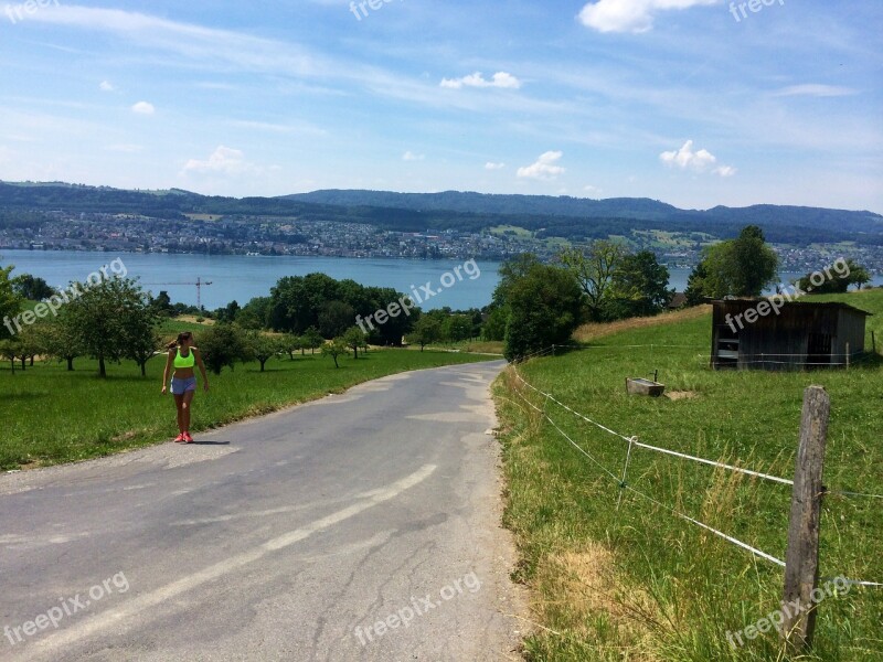 Jog Run Mountain Switzerland Zurich