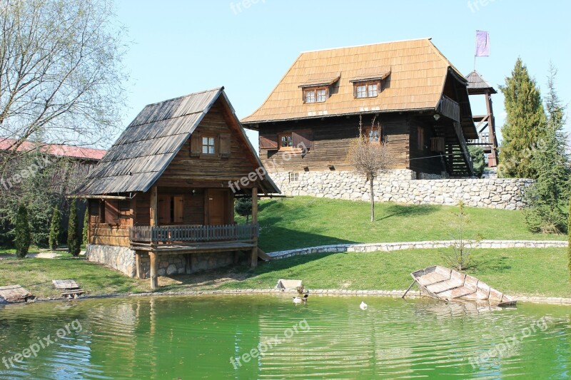 Village Cottage House Building Nature