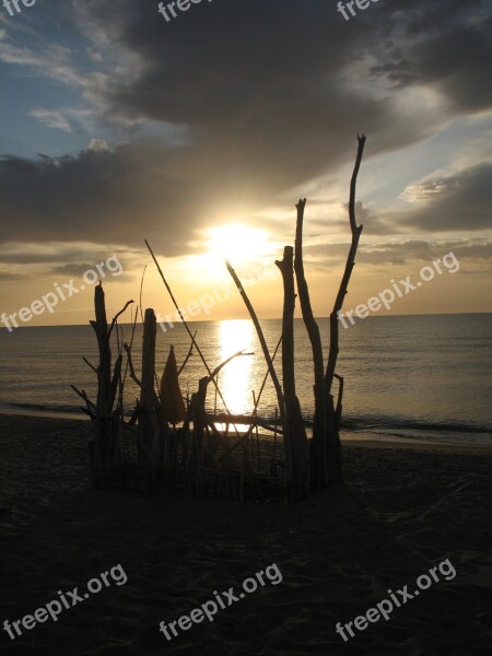 Sea Corsica Sunrise Free Photos