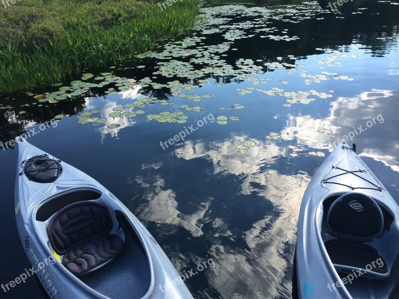 Kayak Lake Watersports Summer Outdoor