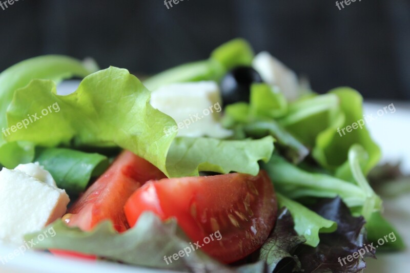 Salad Tomatoes Healthy Fresh Eat