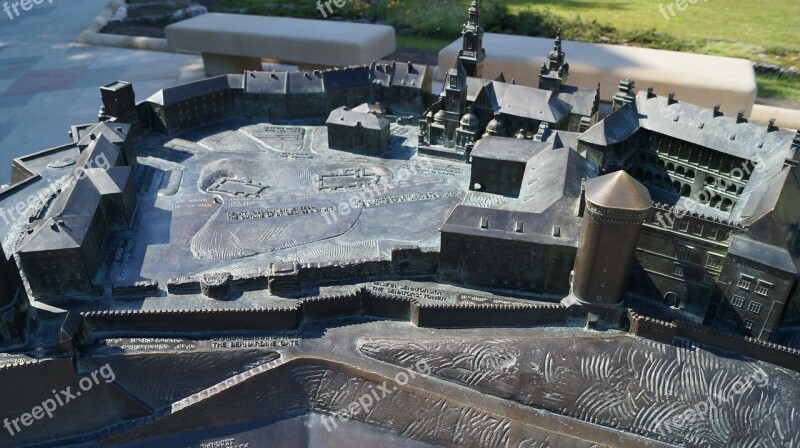 Kraków Castle Wawel Plan Monument