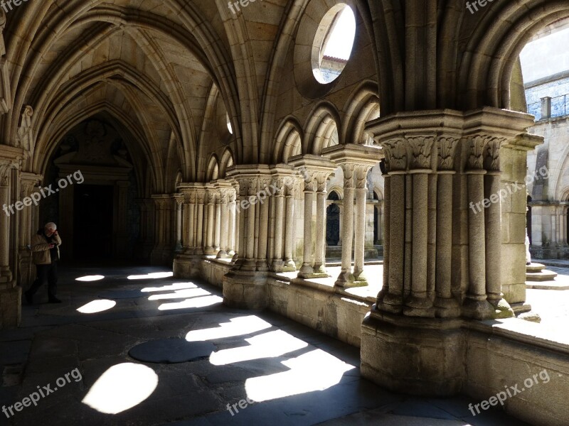 Cloister Cathedral Backlighting Free Photos