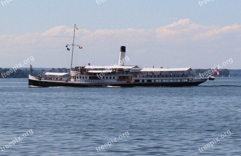 Ship Steamboat Paddle Steamer Exit Nostalgic