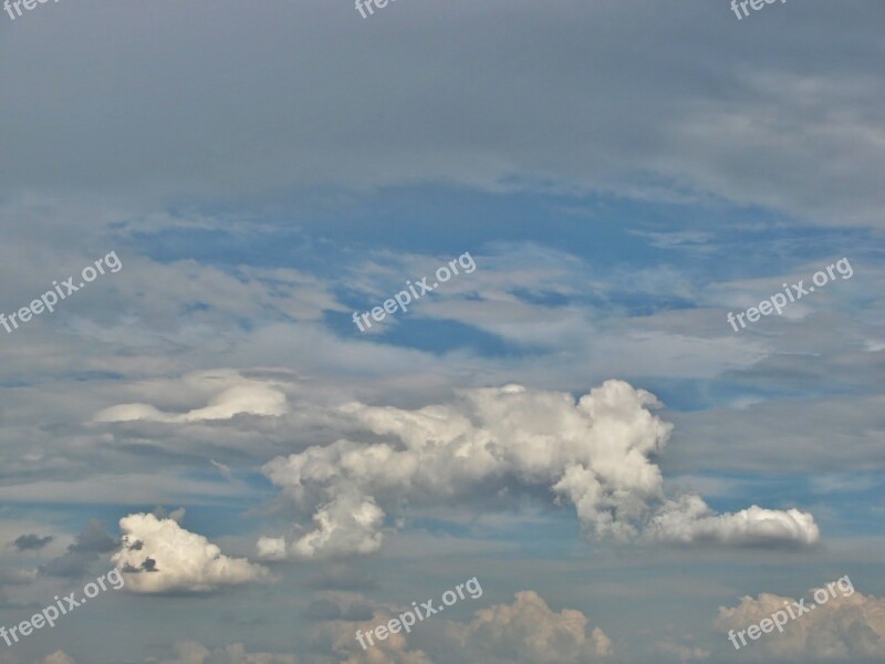 Cumulonimbus Cumulus Clouds Sky Weather