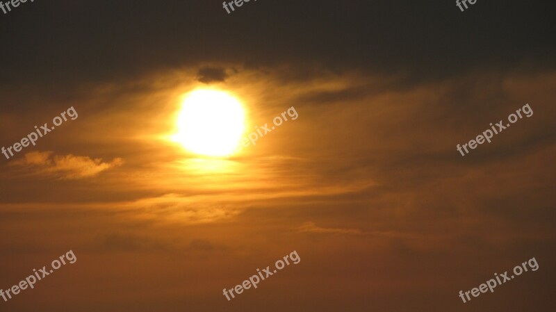 Clouds Sun Sky Nature Summer