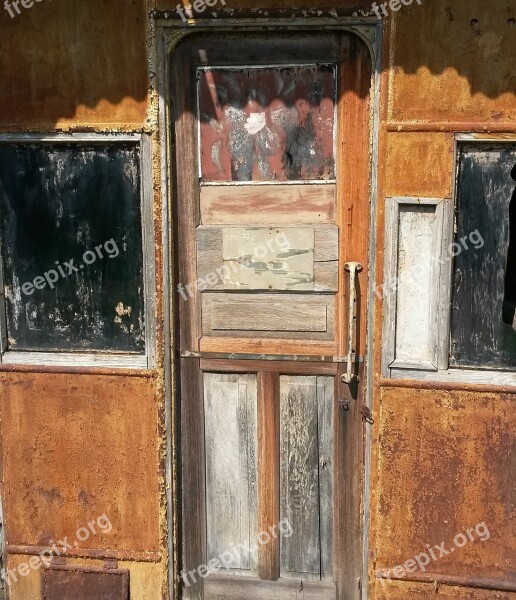 Door Wood Patina Rust Old