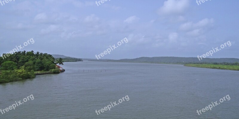 Chapora River Goa India Free Photos