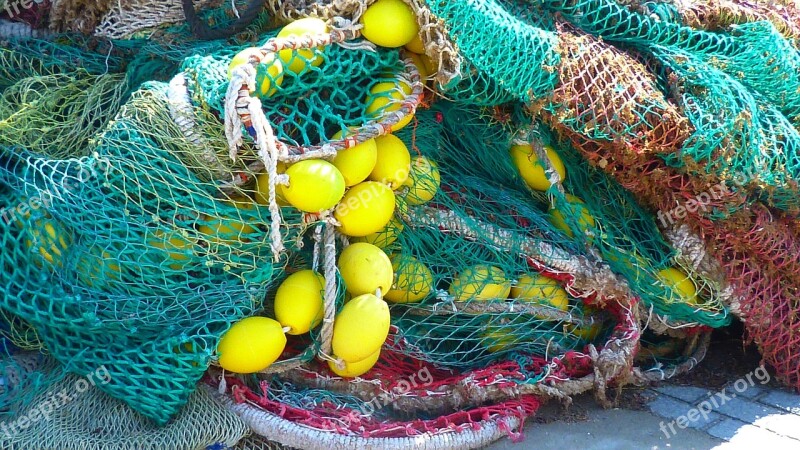 Fishing Net Fishing Web Colorful Free Photos