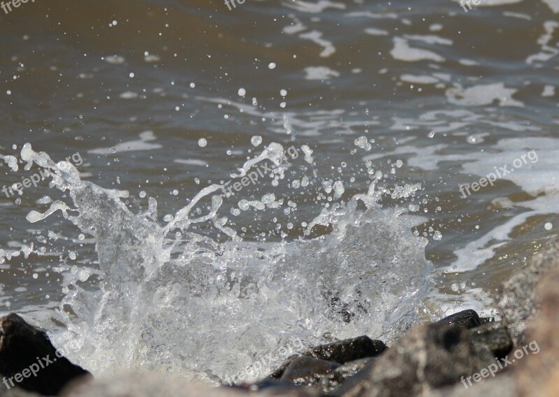 Water Spray Inject Water Splashes Wet