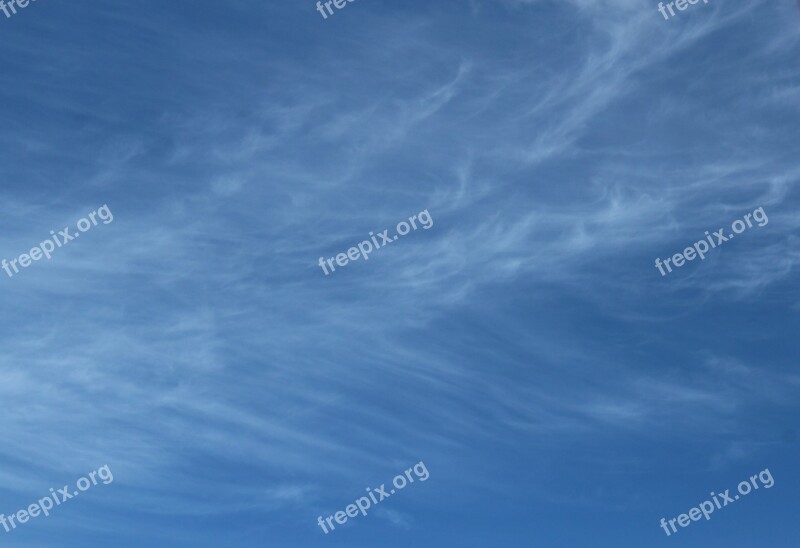 Sky Cloud Cirrus Clouds Blue