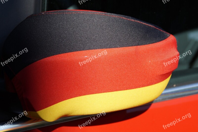 Fanartikel Germany Rear Mirror Flag World Cup