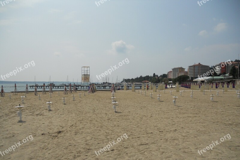 Portorose Slovenia Sea Tourism Sky