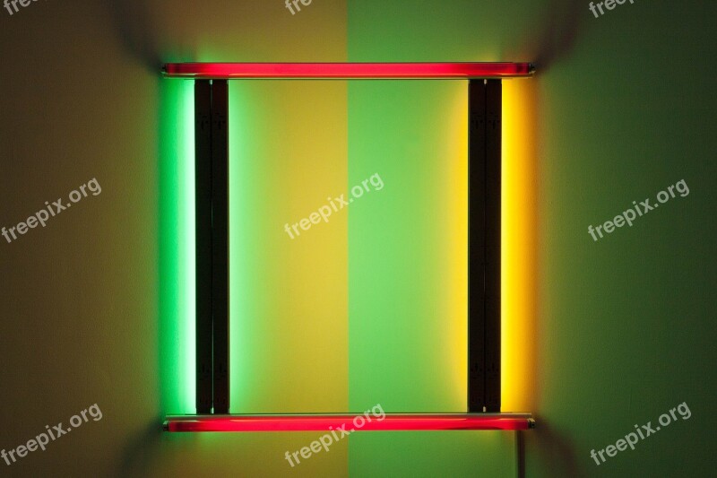 Art Modern Installation Light Sculpture Neon Lights