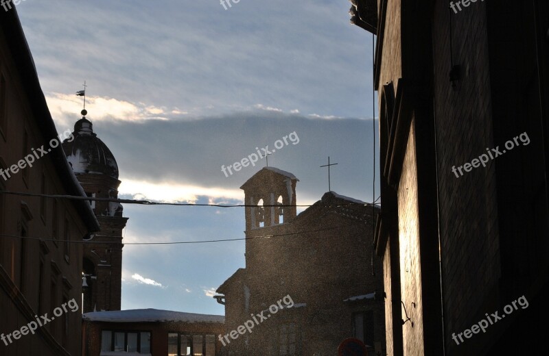 Sienna Italy City Church Winter