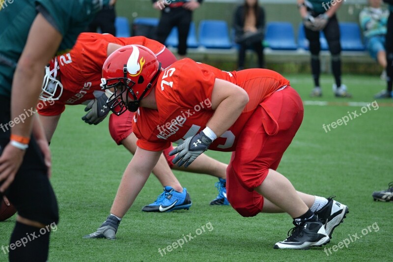 Football American Football Helmet Red Jerseys