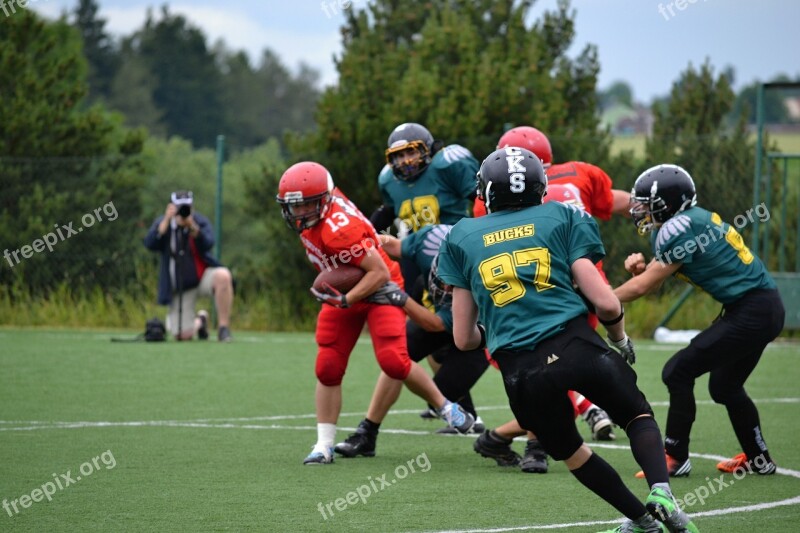 Football American Football Helmet Red Jerseys