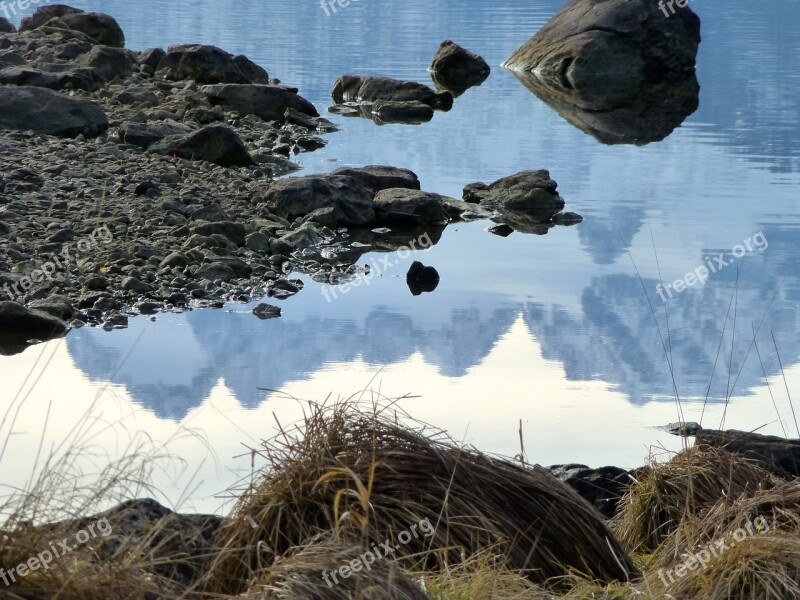 Reflection Mountains Dachstein Reflections Panorama