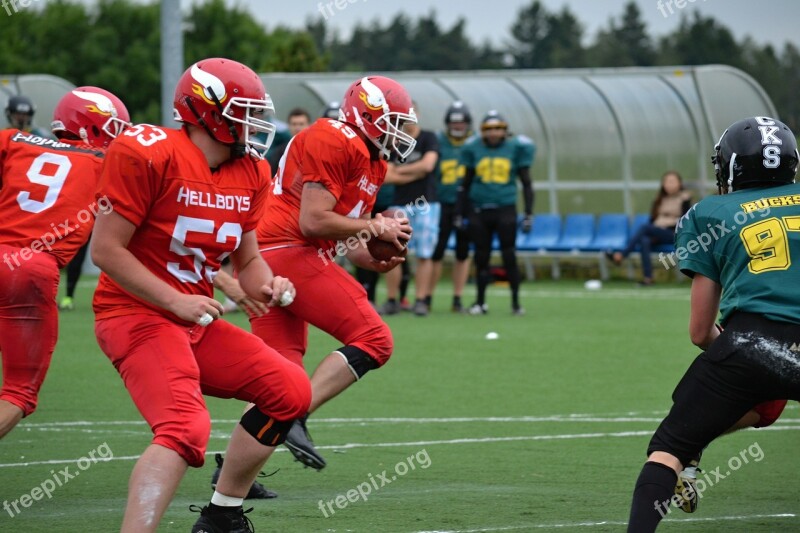 Football American Football Teammates Opponent Game