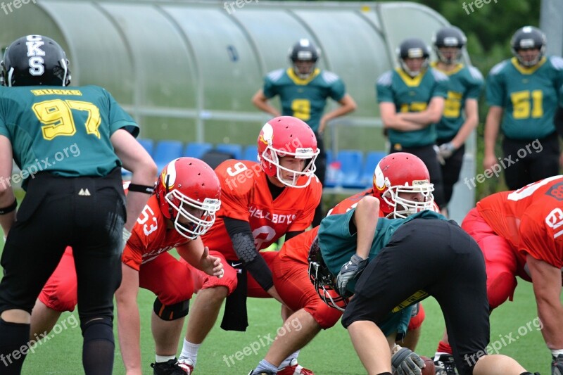 Football American Football Helmet Red Jerseys