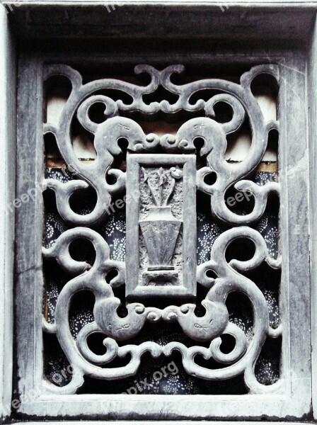 Window Stone Carving Architecture Exterior