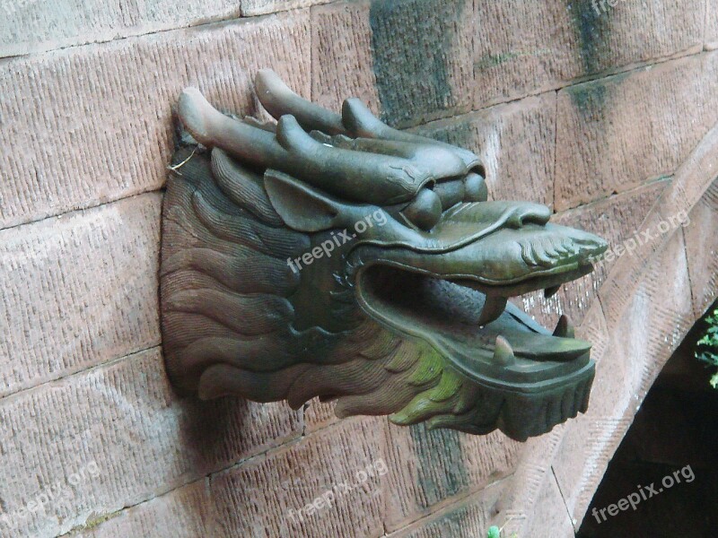 Stone Dragon Sculpture Statue Ancient