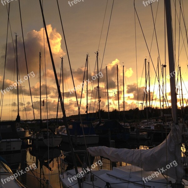 Harbour Herkingen Grevelingen Holland Sailboat