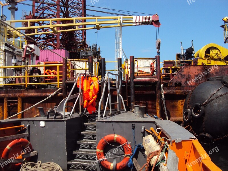 Drilling Platform Africa Gabon Travel