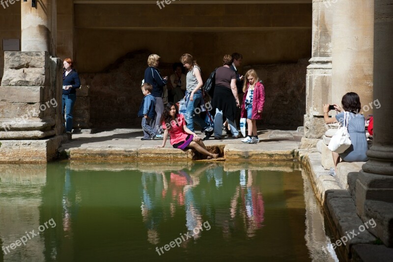 Roman Baths Bath Somerset Ancient Historic