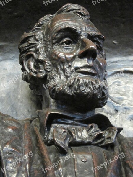 Lincoln Bronze Statue Sculpture President