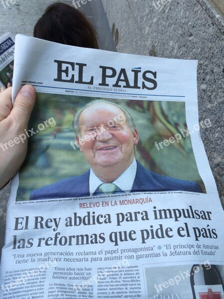 Newspaper News Spain King Posts