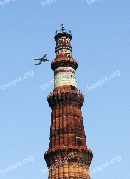 Qutab Minar Islamic Monument Unesco World Heritage Site Delhi Monument