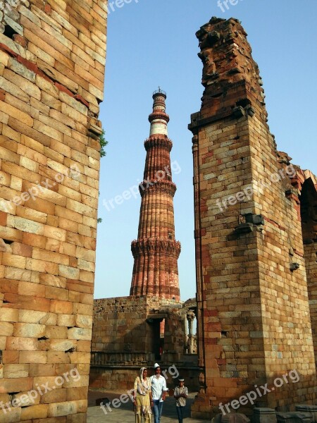 Qutb Minar Qutub Minar Qutab Islamic Monument Unesco World Heritage Site