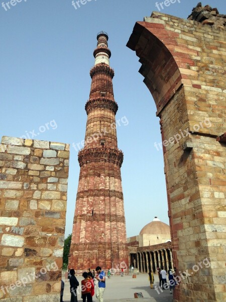 Qutb Minar Qutub Minar Qutab Islamic Monument Unesco World Heritage Site