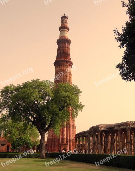 Qutb Minar Qutub Minar Qutab Islamic Monument Unesco World Heritage Site