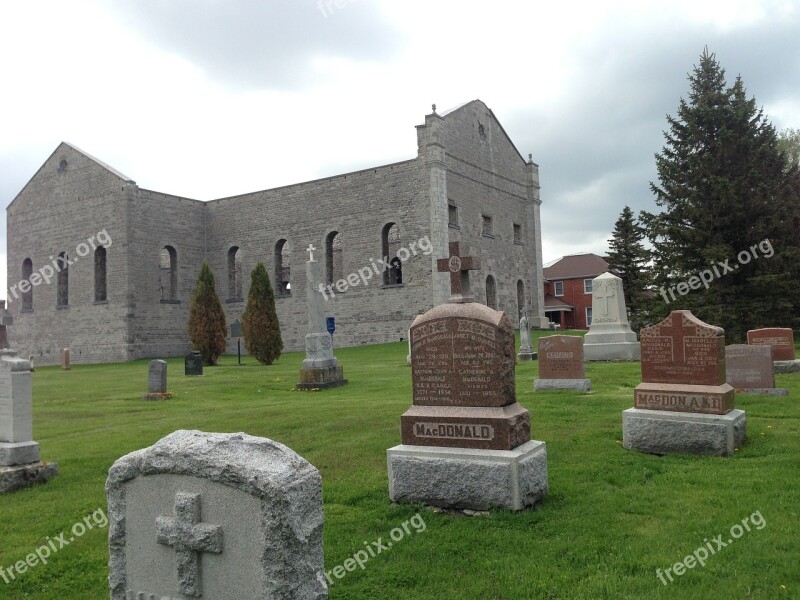 Churchyard Cemetery Ruins Graveyard Burial