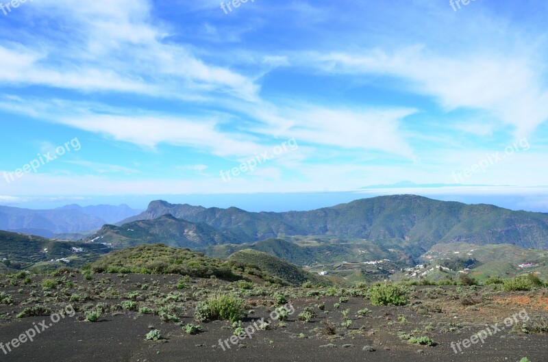 Gran Canaria Canary Islands Spain Volcanic Landscape