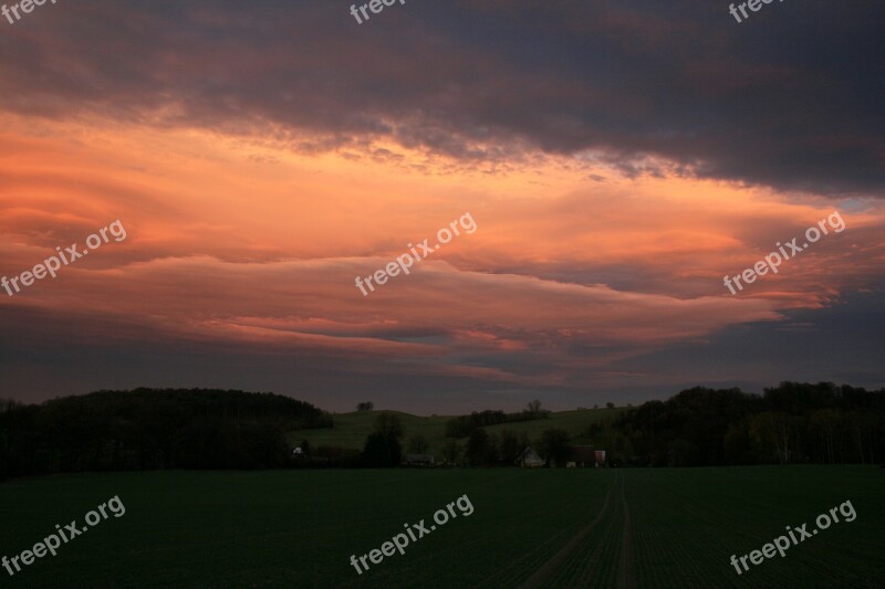 Sky Sunset Drama Dawn Free Photos